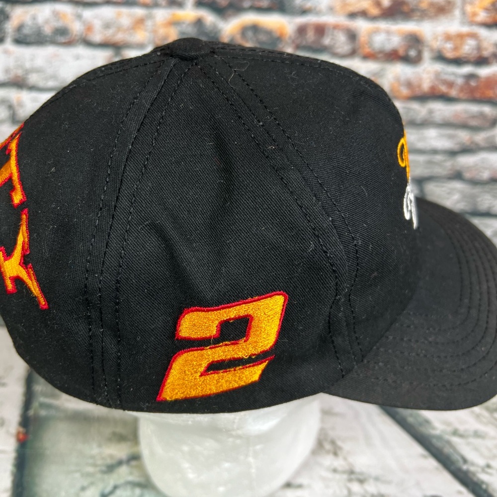 Vtg Miller Genuine Draft Beer Baseball Snapback Hat Cap‎ NASCAR #2 Rusty Wallace - Picture 4 of 6